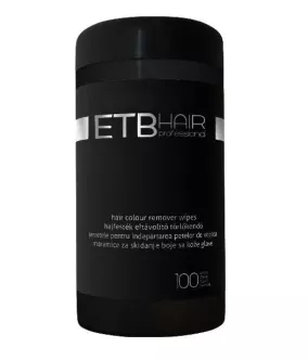 Chusteczki do usuwania plam ze skóry powstałych podczas koloryzacji włosów ETB 100 szt.