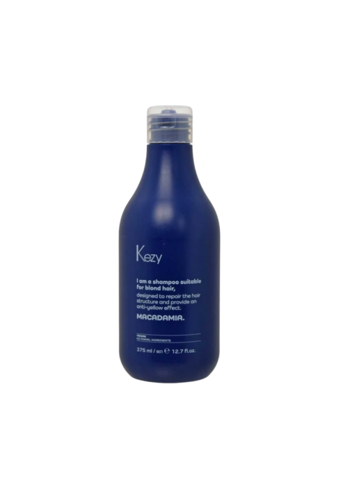 KEZY szampon przeciw żółtym włosom do włosów blond macadamia 375ml