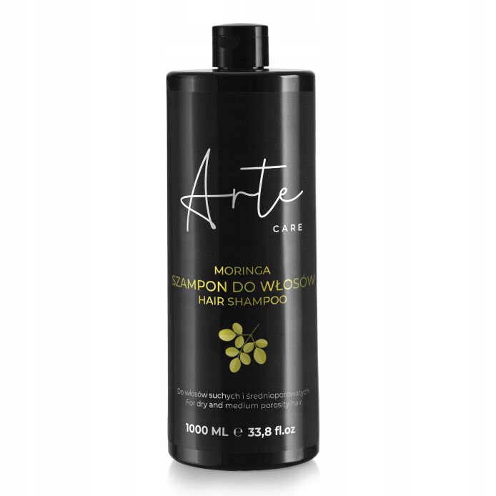 ARTE Szampon MORINGA 1000 ml – do włosów suchych i porowatych