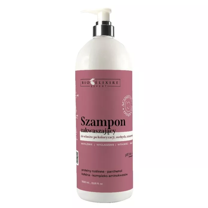 BIOELIXIRE EXPERT Szampon do włosów farbowanych ZAKWASZAJĄCY - 1000ml