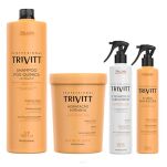 TRIVITT SALON PROFESSIONAL ZESTAW - SZAMPON 1000 ML, MASKA 1000 G, FLUID SECRET 300 ML, ZABIEG KAUTERYZACJI 300 ML - 2