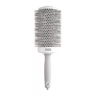 OLIVIA GARDEN EXPERT BLOWOUT SPEED Szczotka do modelowania  Wavy Bristles White&Grey XL 65 mm