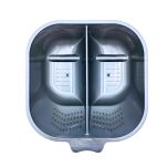 ARTE TOOLS miska podwójna kwadratowa popielata - 2